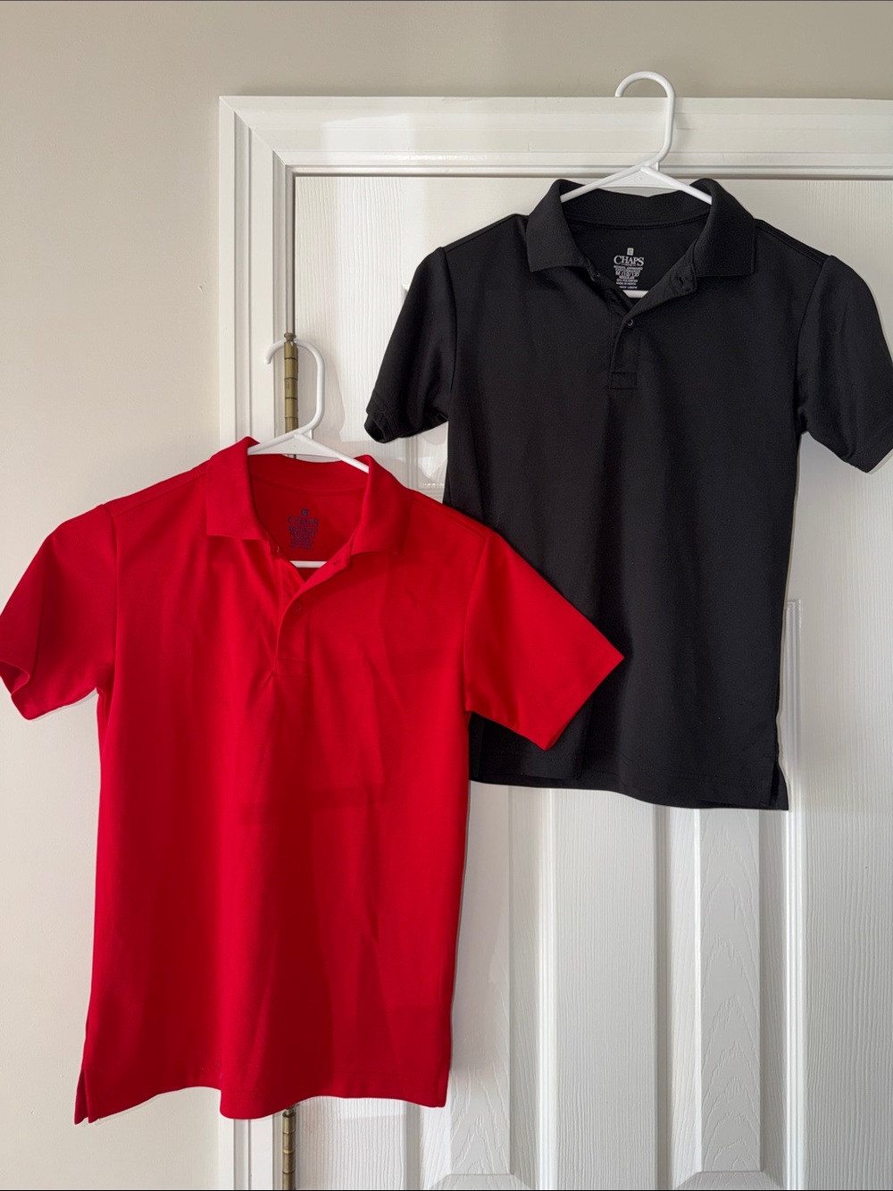 Chaps Kids Polo Shirt - Red and Black